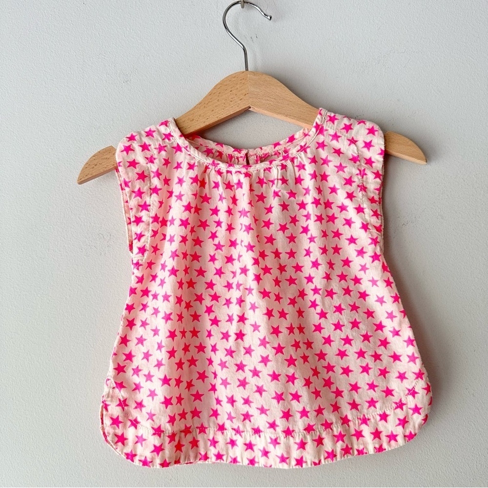 Peek Star Print Short Sleeve Dress